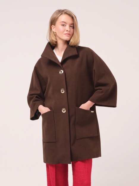 Midi coat with high collar Midi coat with high collar