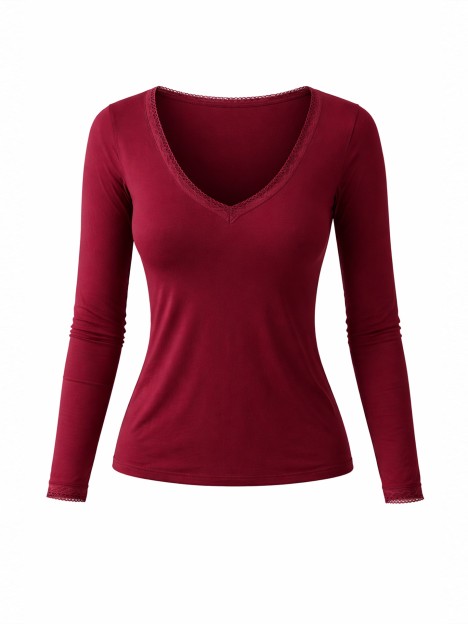 Camisola decote em V